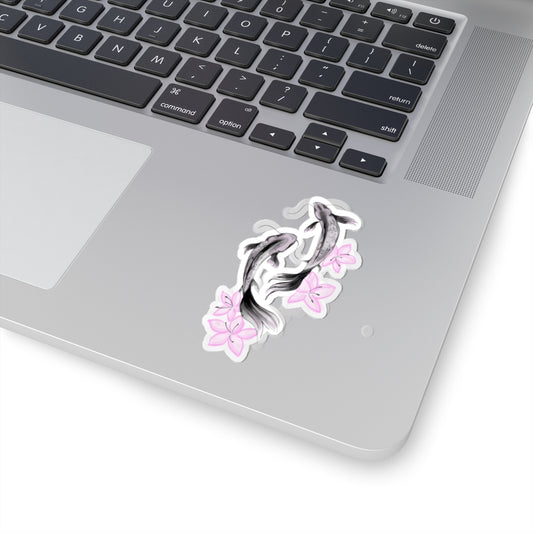 Koi Fish & Cherry Blossom Kiss-Cut Stickers